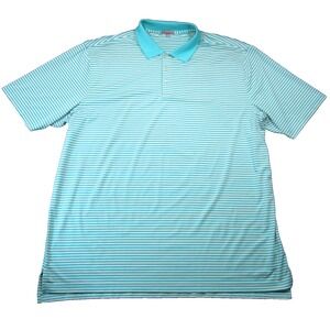 Peter Millar Aqua Striped Polo Shirt